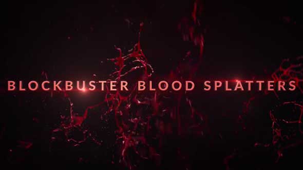 30组飙血溅血4K高清视频素材(带透明通道)