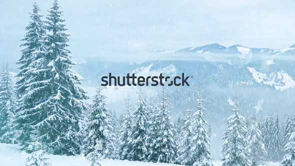 79个冬天下雪结冰特效合成4K视频素材