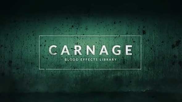 294个实拍血液喷血溅流血血迹绿幕合成4K特效视频