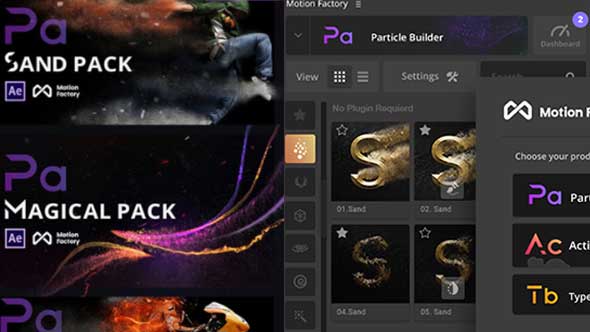 AE脚本-火焰烟雾魔法火星+文字动画+二维卡通特效