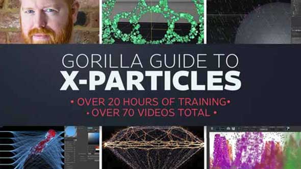 C4D教程-GSG灰猩猩XP粒子插件全面介绍教程