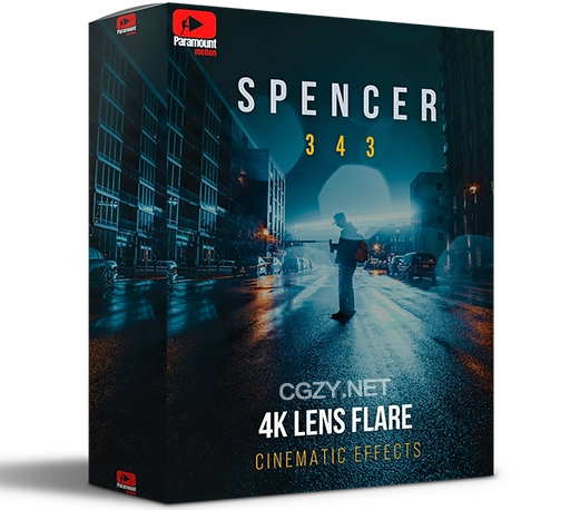 343个优雅电影镜头光晕光效4K视频素材 SPENCER Cinematic Lens Flares