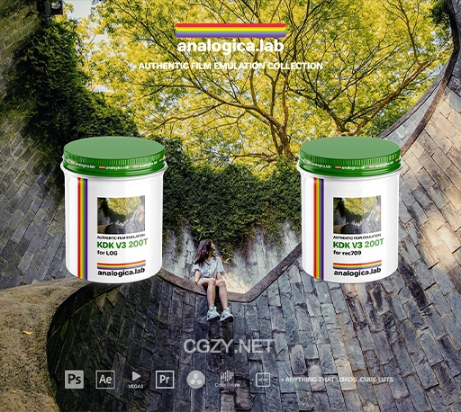 LUTs预设|柯达复古电影胶片仿真调色预设 Analogica Lab – KODAK VISION3 200T Lut
