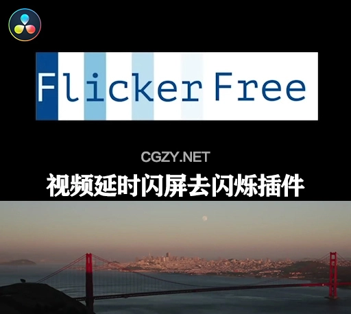 Nuke/Vegas/达芬奇视频延时闪屏去闪烁插件 Digital Anarchy Flicker Free OFX v2.2.7 Win破解版