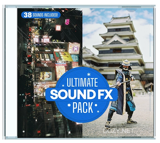 38个视频过渡转场音效素材(冲击、嗖嗖声、相机快门声、上升) Gakuyen – Ultimate Sound Fx pack