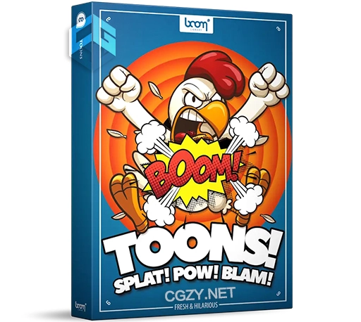 551个顶级卡通滑稽搞笑音效素材库 BOOM Library Toons