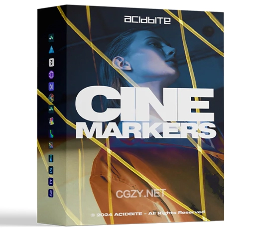4K视频素材|57个复古电影灼烧污渍刮痕纹理叠加效果 AcidBite – Cinemarkers