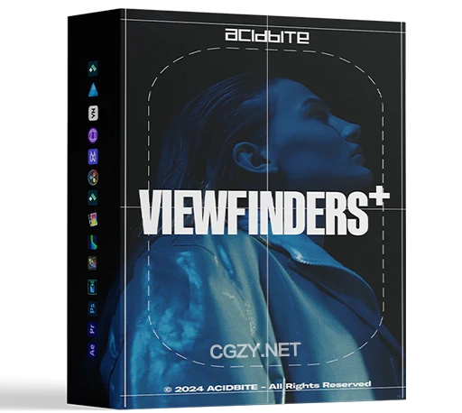 电影相机取景器线框动画素材 AcidBite – Analog Viewfinders