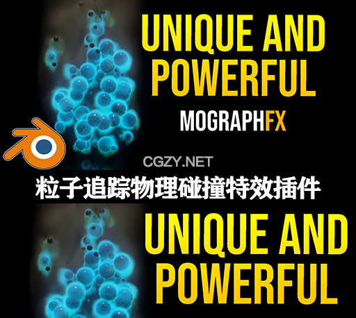 Blender插件|粒子追踪物理碰撞特效 Mographfx Carl Animation & Physics Sim Expansion V1.7.42