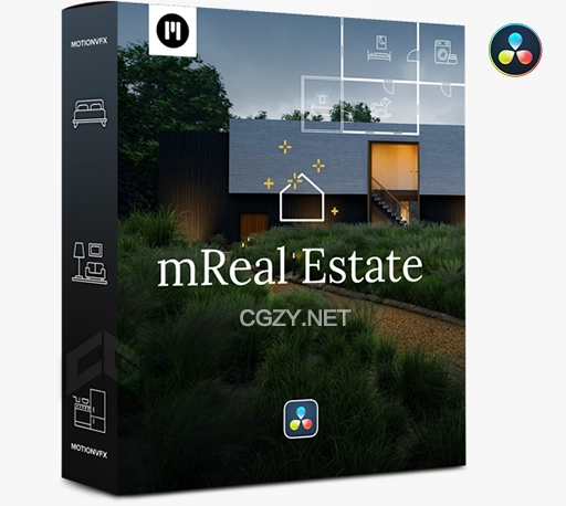 达芬奇插件|116组房地产宣传展示视频包装字幕标题预设 MotionVFX – mReal Estate