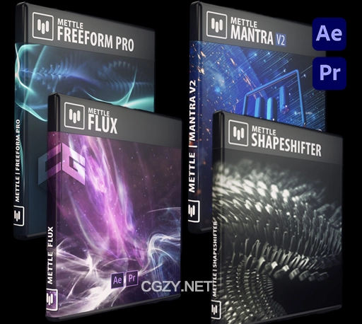 AE/PR插件|Mettle系列插件合集 Mettle AEX plugins bundle 2024.2 CE(含Flux/FreeForm Pro/Mantra/ShapeShifter)