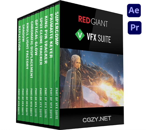AE/PR插件|Red Giant VFX Suite 2025.0.0 Win中文版/英文版/破解版 红巨人视频特效合成套装插件