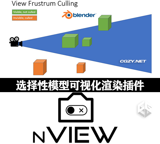 Blender插件|选择性模型可视化渲染工具 Nview Addon v3.5.4