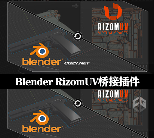 Blender插件|RizomUV桥接工具 RizomUV Bridge v1.0.1 Ultimate Edition + Link Edition