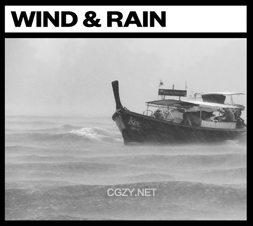 68个吹风下雨打雷自然天气环境无损音效素材 Big Room Sound Wind and Rain