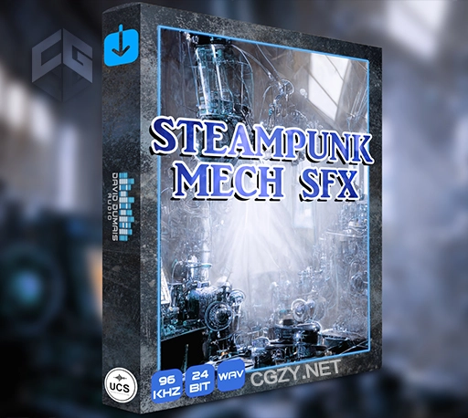 1000个蒸汽朋克机甲机械音效素材 Steampunk Mech SFX