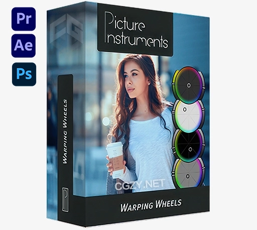 AE/PR/PS插件|专业色环色轮色环视频调色插件 Warping Wheels v3.4.0 Win