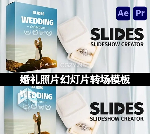 AE/PR模板|婚礼照片幻灯片工具包 Slides – Wedding Collection