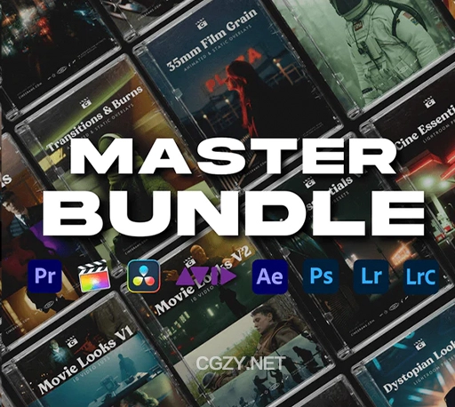 700+复古电影视频特效转场音效LUT调色预设素材合集包 Cinegrams Master Bundle
