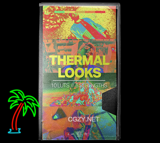 20种热成像LUTs调色预设 Tropic Colour – Thermal LUTs