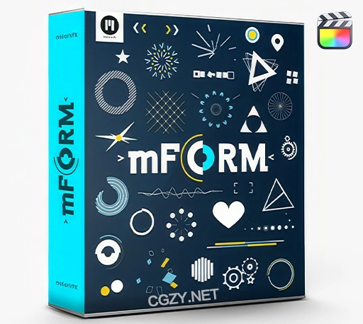 FCPX插件|150种二维卡通MG动态图形动画元素 MotionVFX mForm