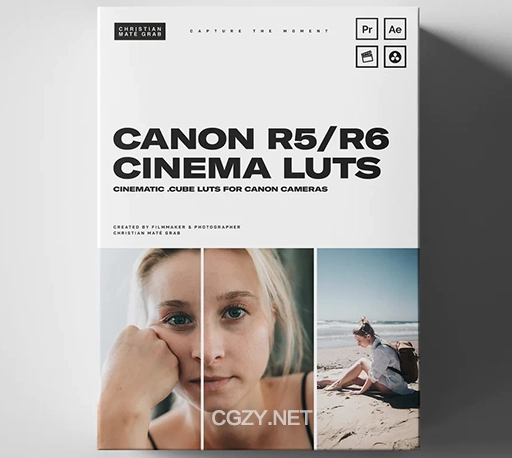 LUTs预设|佳能R5/R6色彩还原C-Log3电影调色预设 Canon R5 / R6 Cinematic LUTs