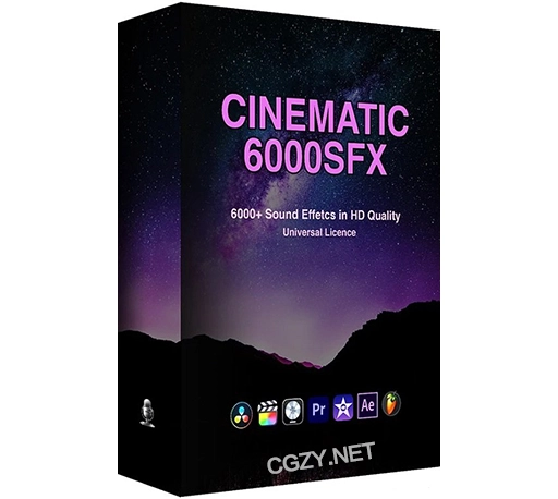 6000个高质量多类型电影氛围无损音效素材 Cinematic SFX Ultimate Bundle Pack