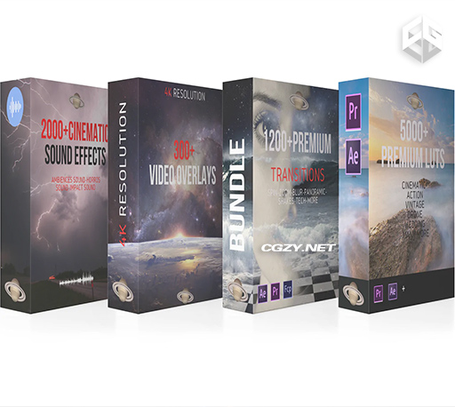 电影制作人转场调色视频音效素材合集包 COMPLETE BUNDLE // 8500+ TOOLS FOR FILMMAKERS