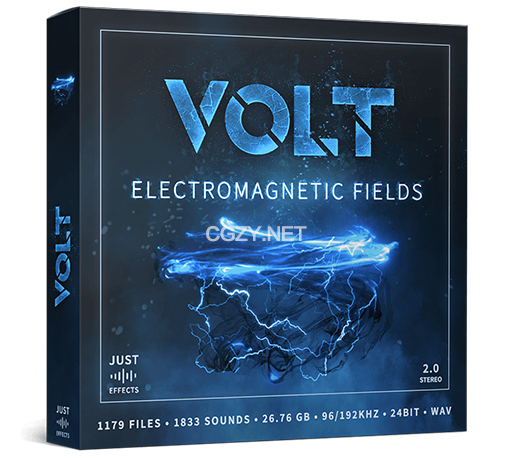 1179个未来科幻电子武器氛围冲击UI设计音效素材包 VOLT – Electromagnetic Fields