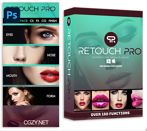 PS插件|Retouch Pro Panel v3.0.1 AI智能皮肤修饰磨皮修图插件