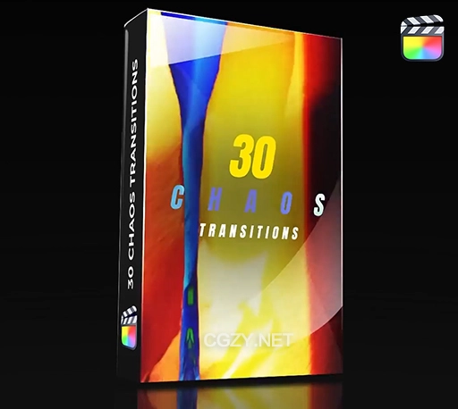 FCPX插件|30种画面扭曲污渍胶片灼烧混乱视觉特效转场预设 Chaos Transitions