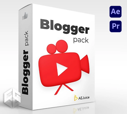 AE/PR模板|社交媒体标题订阅关注动画元素 AEJuice YouTube Pack