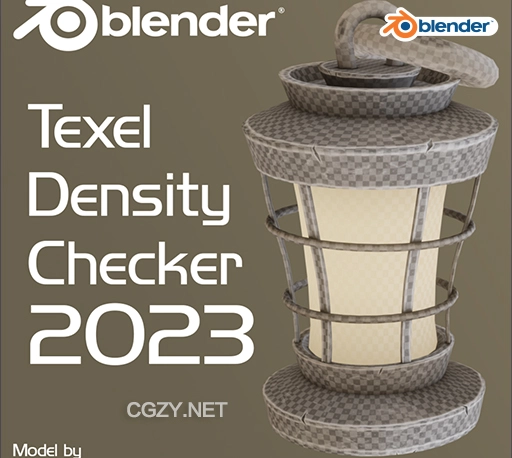 Blender插件|贴图大小密度分布控制工具 Texel Density Checker 2023.2