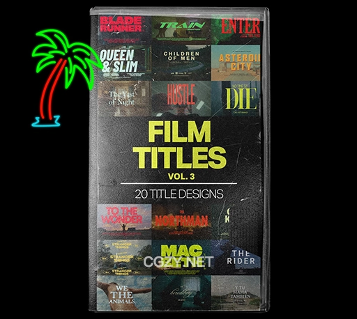 AE/PR/FCPX/PS模板|20组电影风格文字标题排版设计包装 Tropic Colour – Film Titles Vol.3