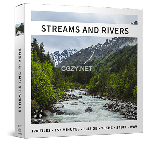 音效|120个自然小溪河流水流声无损音效素材 Just Sound Effects – Streams and Rivers