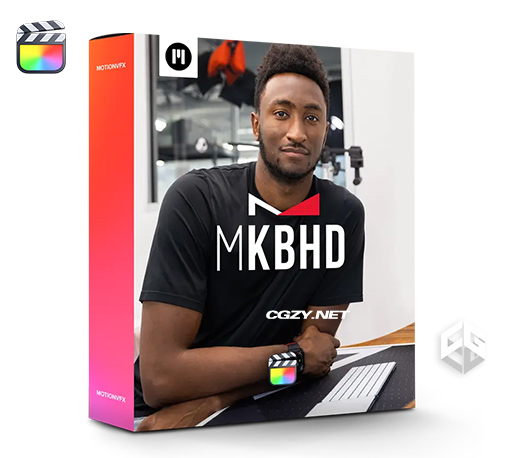 FCPX插件|自媒体创作片头介绍标题背景转场工具包 支持M1 mKBHD