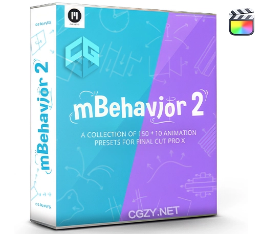 FCPX插件|160种MG动画动作预设 MotionVFX mBehavior 2