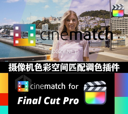 FCPX摄像机色彩空间匹配调色插件 CineMatch 1.1.2b