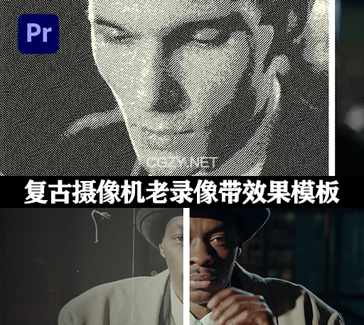 PR模板|8090年代复古摄像机老录像带视觉特效 VHS Effects for Premiere