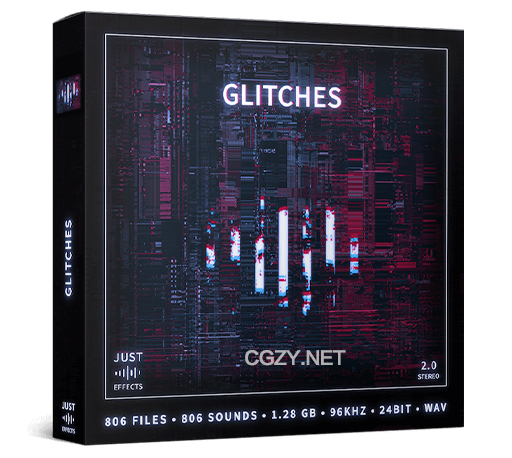 音效素材|未来科幻模拟毛刺噪音故障音效包  Just Sound Effects Glitches