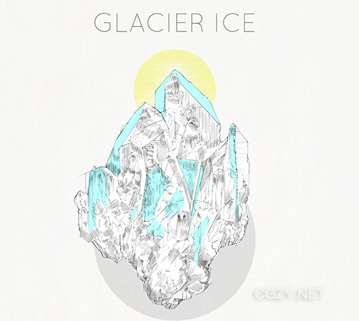 音效素材|300个真实冰块破碎裂开声音素材 Glacier Ice