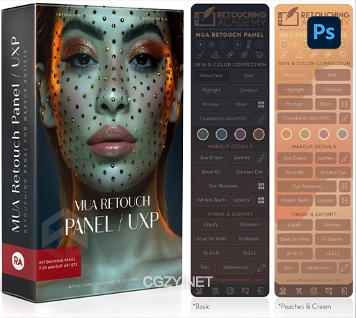 PS专业人像修图美容化妆磨皮插件 MUA Retouch Panel 1.0.1 Win破解版