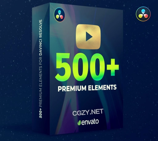 达芬奇模板|500组社交媒体文字标题人名字幕条指示线包装无缝视频转场片头动画