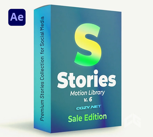 AE模板|30种竖屏封面标题排版设计动画 Instagram Stories VI