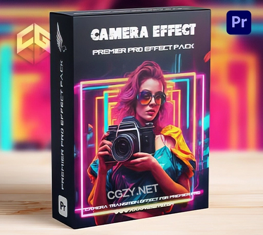 PR模板|15种摄像机取景框闪光灯拍照转场预设 Camera Click Flash Transition