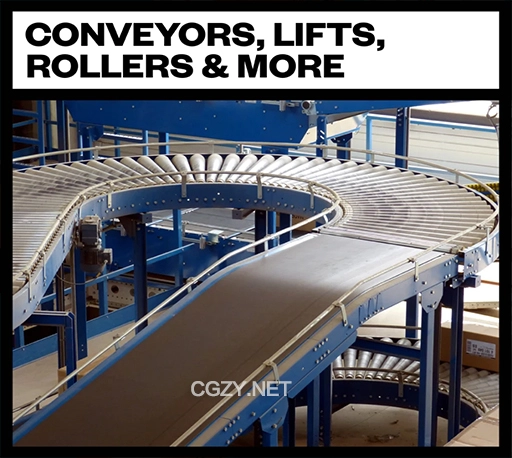 126个工厂传送带升降机无损音效下载 Big Room Sound – Conveyors, Lifts, Rollers and More