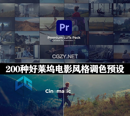 LUTs预设|200种好莱坞电影风格调色预设 LUT Color Presets