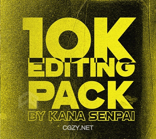AE动漫视频项目文件预设纹理叠加SFX音频后期剪辑素材包 10K Editing Pack by Kana Senpai