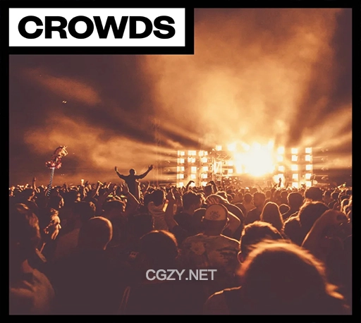 89个室内笑声掌声尖叫声音效素材 Big Room Sound Crowds