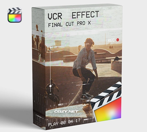 FCPX插件|复古VCR摄像机效果 支持M1 VCR Effect